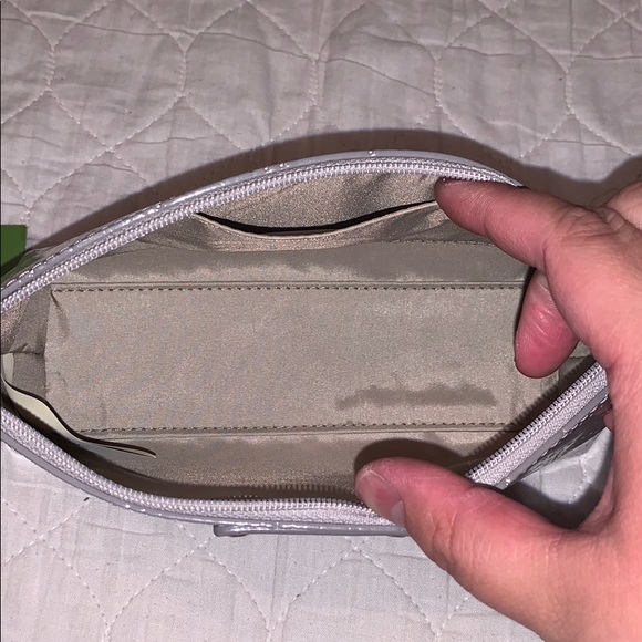 Kate spade makeup bag in silver. - Picture 3 of 5